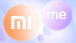 Оранжевый логотип mi и сиреневый логотип Method в кругах на голубом фоне